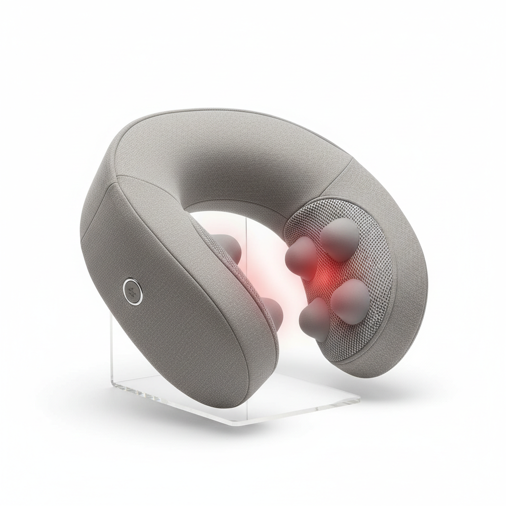 3-in-1 Cordless Heated Neck Massager Pillow