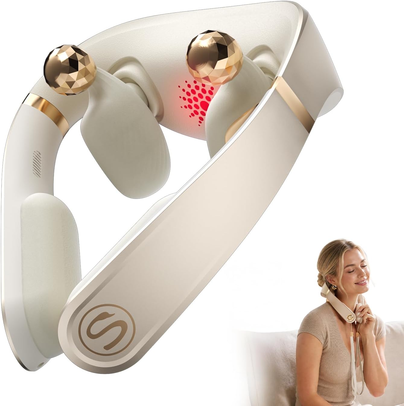 SKG PS700 Neck Massager with Heat for Strain Relief