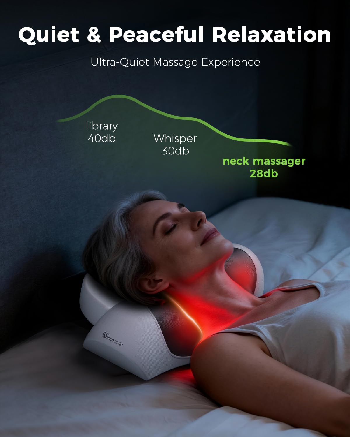 3-in-1 Cordless Heated Neck Massager Pillow