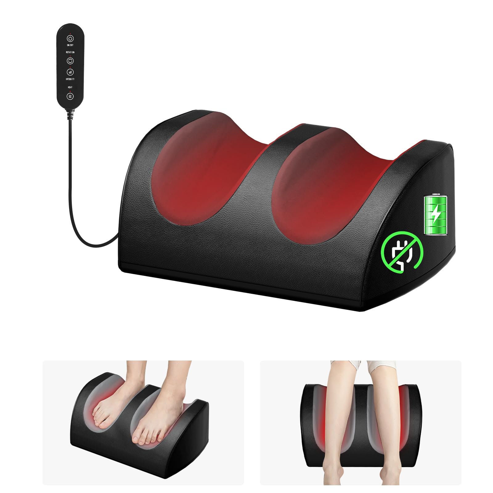 LINGTENG Shiatsu Foot & Calf Massager with Heat