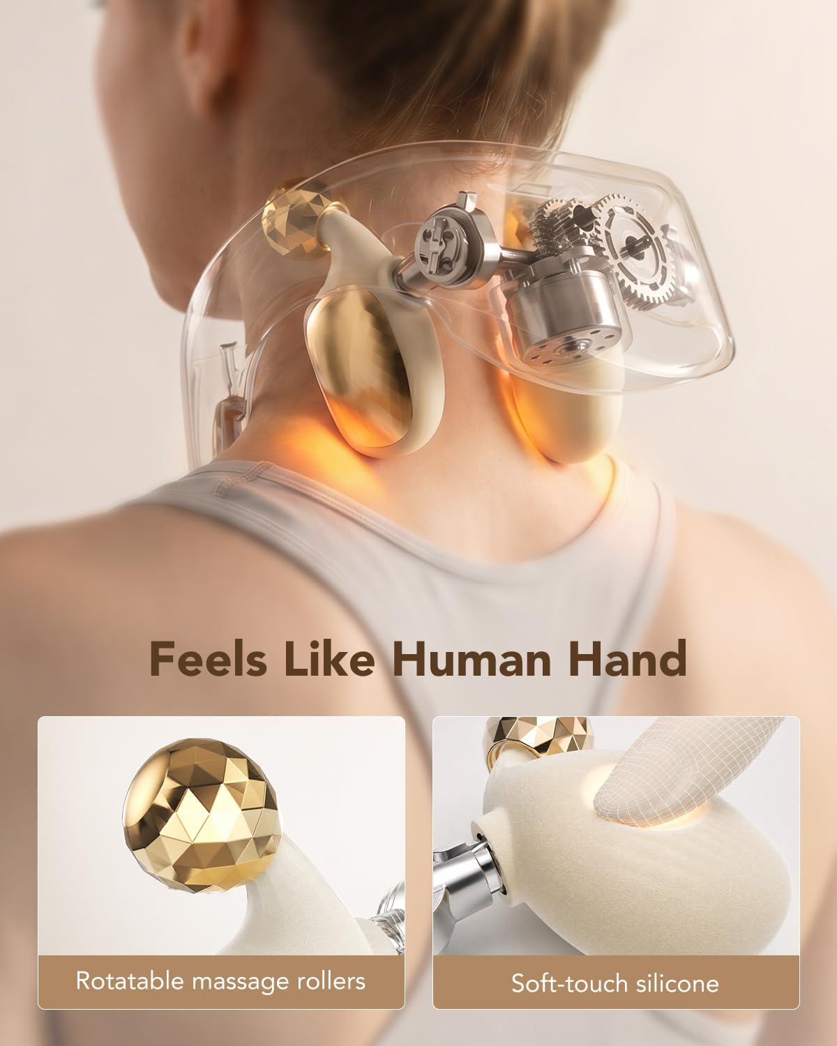 SKG PS700 Neck Massager with Heat for Strain Relief