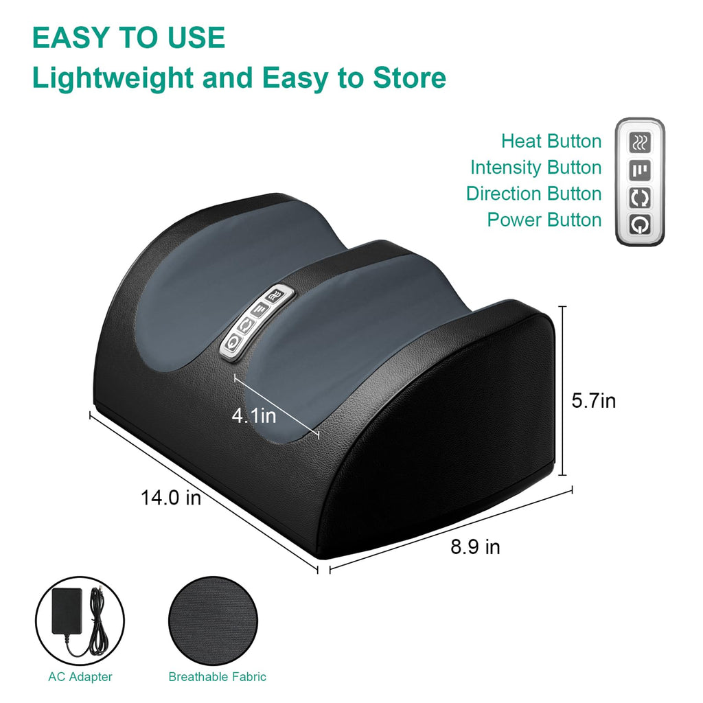 LINGTENG Shiatsu Foot & Calf Massager with Heat