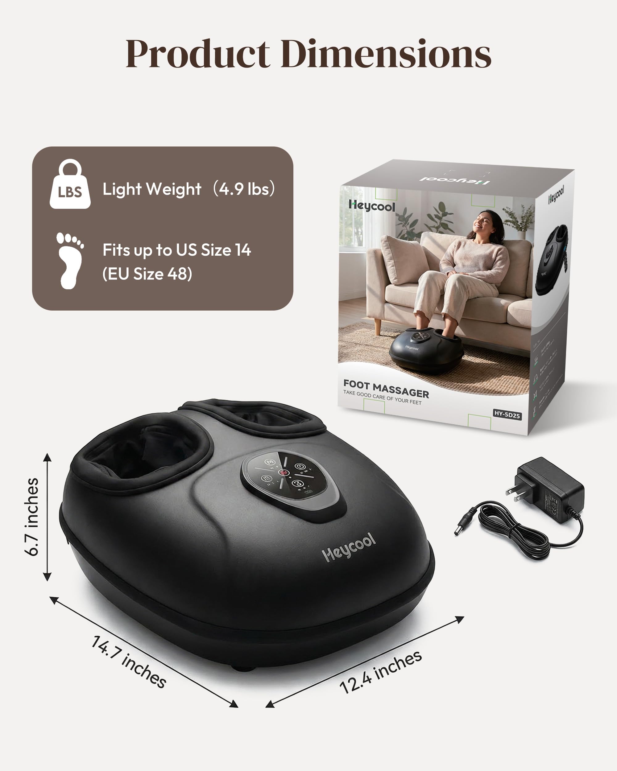 Shiatsu Foot Massager with Heat