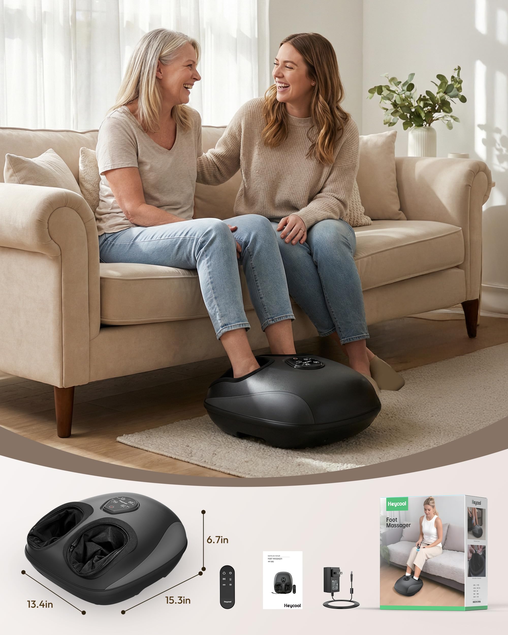 Shiatsu Foot Massager with Heat