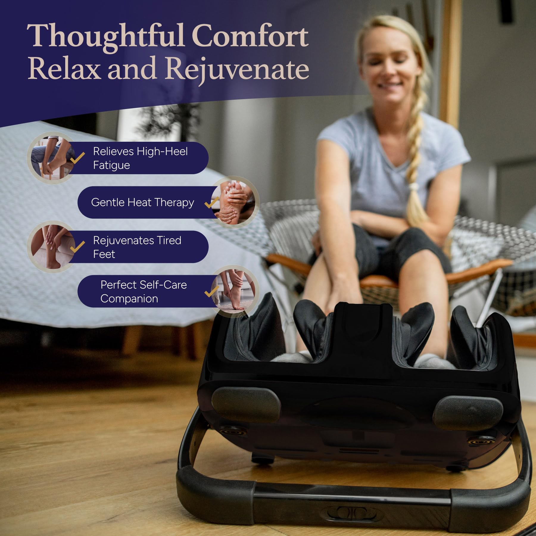Cloud Massage Shiatsu Foot Massager with Heat