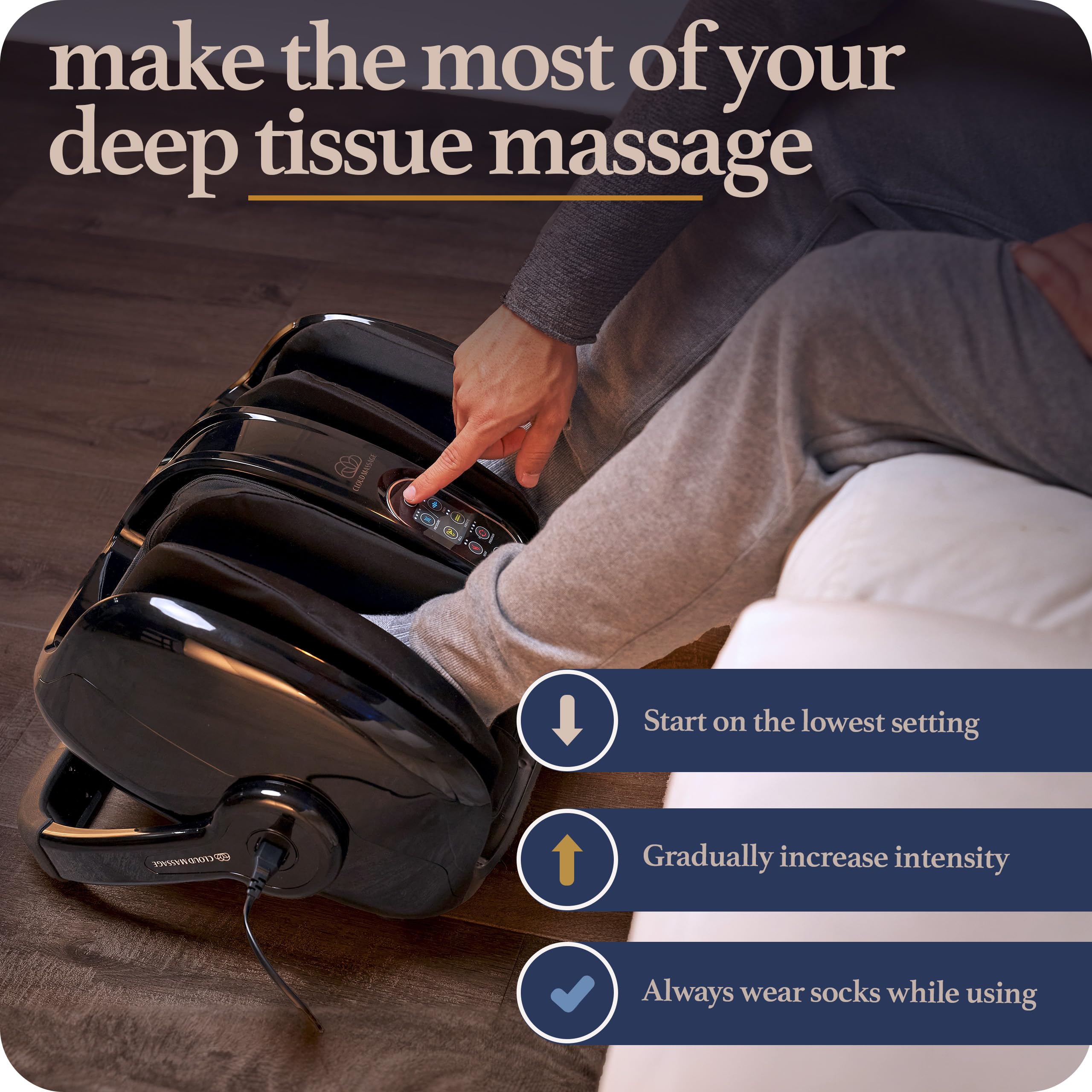 Cloud Massage Shiatsu Foot Massager with Heat