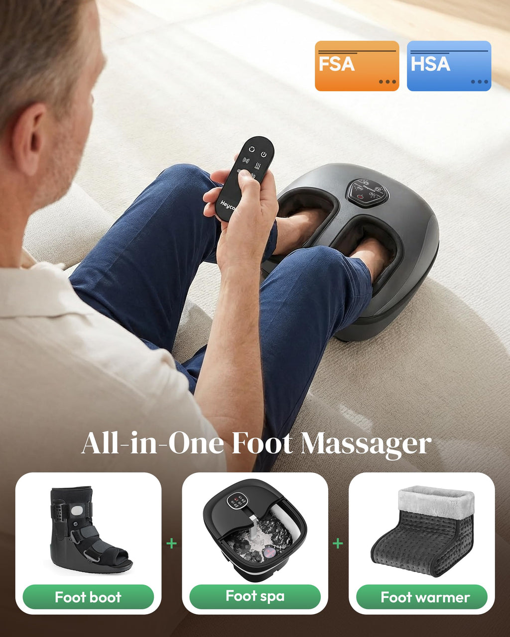Shiatsu Foot Massager with Heat
