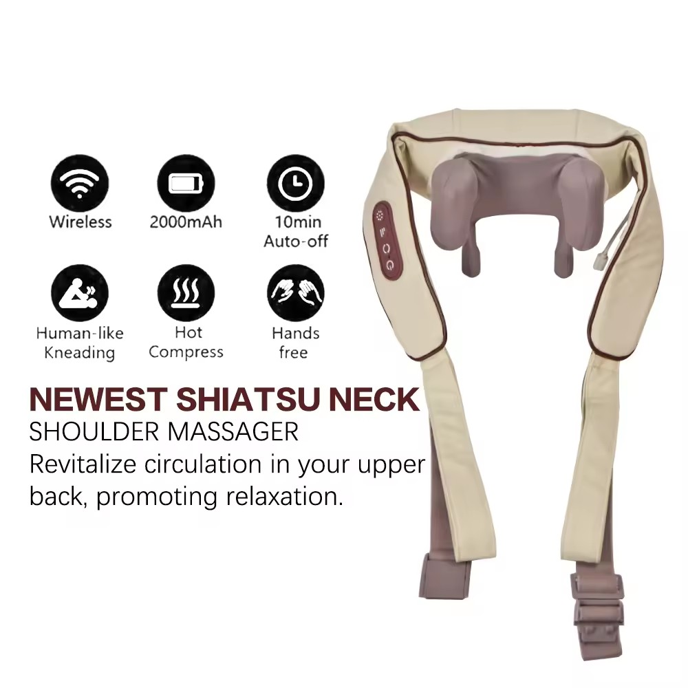 ZenShiatsu Japanese Heated Neck & Back Massager